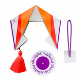 Origami Lantern Orange Purple