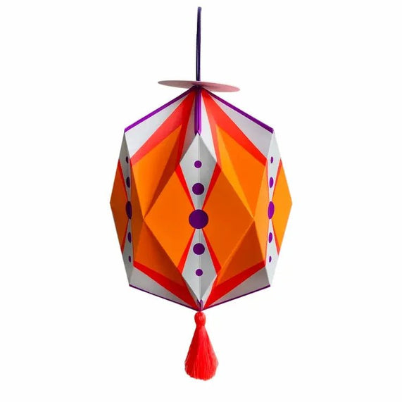 Origami Lantern Orange Purple - Maska / Gifting Redefined
