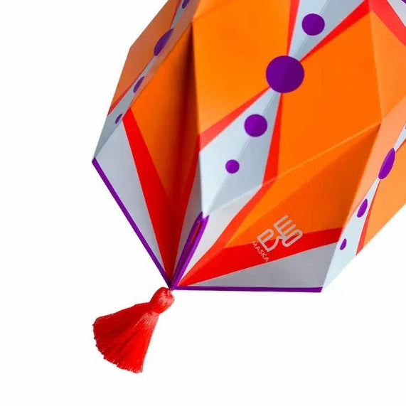 Origami Lantern Orange Purple - Maska / Gifting Redefined