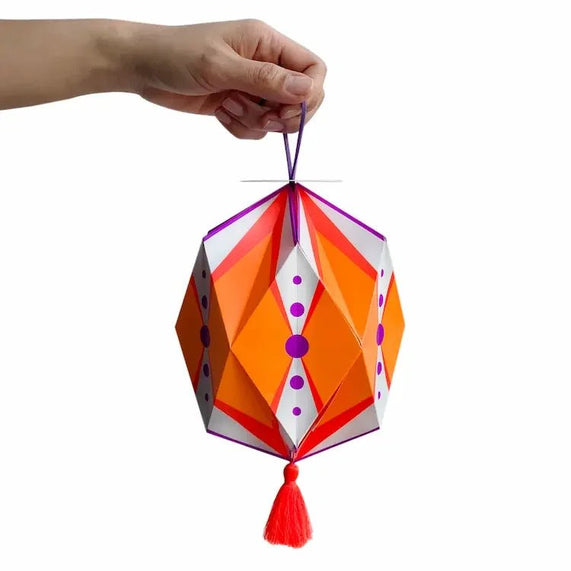 Origami Lantern Orange Purple - Maska / Gifting Redefined