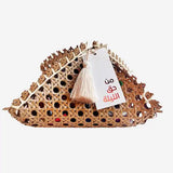 Hag Eleila Rattan Pouch Ivory with candies