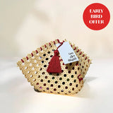 حقيبة صغيرة من الراتان 