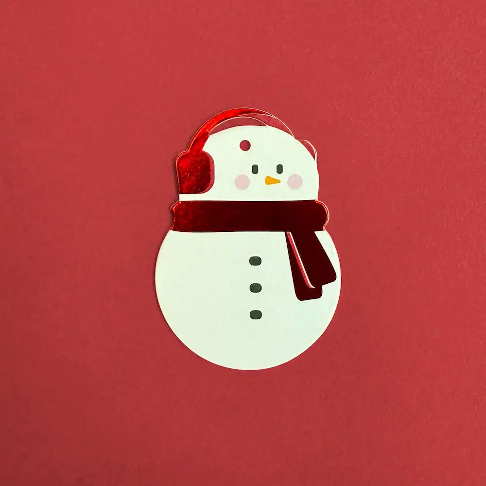 Snow Man Christmas Trinket