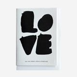 Gifting Card LOVE- Bold Black Letters - Maska / Gifting Redefined