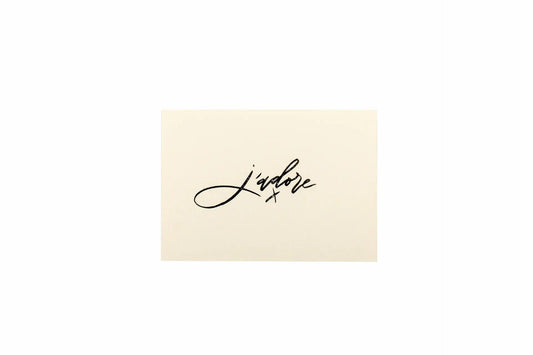 Gifting Card Foil Brush J' Adore - Maska / Gifting Redefined