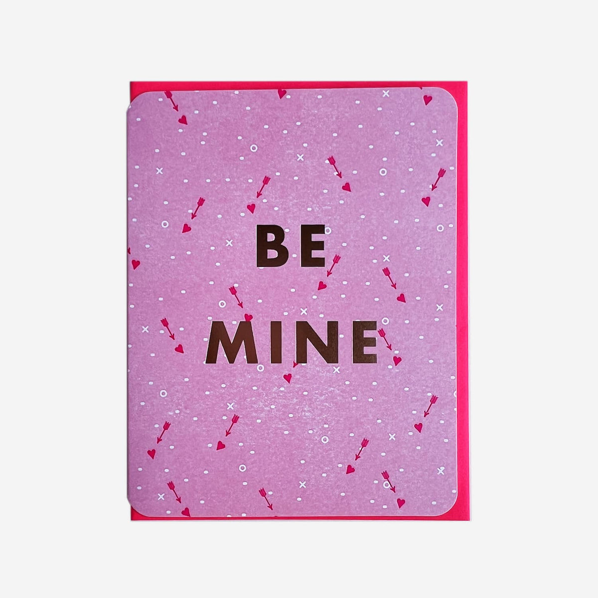 Gifting Card Be Mine Arrows Pink