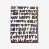 Gifting Card Birthday Repeat Yellow Purple - Maska / Gifting Redefined